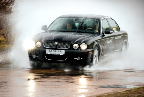 Jaguar XJ: черный и пушистый